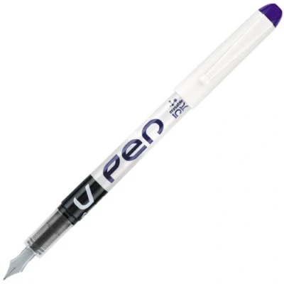 Image of Pilot V Pen Disposable Fountain Pen, Violet, Box of 12
