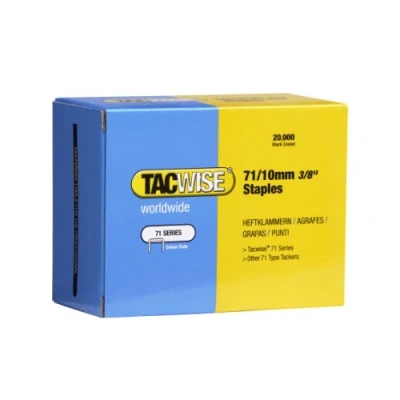 Image of Tacwise 0369 Type 71 / 10 mm Galvanised Upholstery Staples, Pack of 20,000