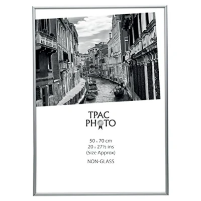 Image of The Photo Album Company Silver 50x70cm Luxury Satin Aluminium Frame PAAF5070B