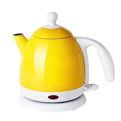 Image of RBUDSPOLF Portable Electric Kettle, Rapid Boil, Auto Shut Off, Boil Dryion, Coffee 4Min, 1000W/Yellow