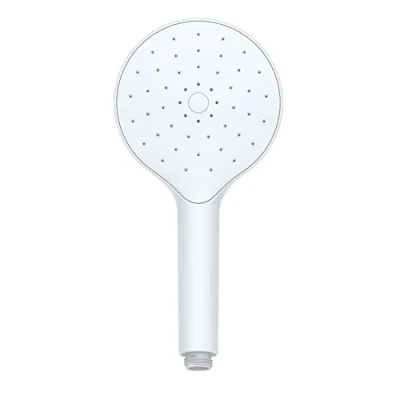 Image of WENKO Nie wieder Kalk Duschkopf, Duschkopf Automatic Cleaning Weiß, Anti Universal Handbrause mit automatischer Reinigungsfunktion durch innenliegende Reinigungsplatte, keine verstopfte Düsen
