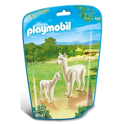 Image of Playmobil 6647 Alpaca with Baby, Fun Imaginative Role Play, PlaySets Suitable for Children Ages 4+