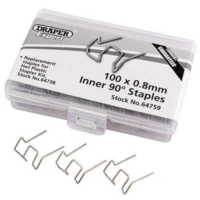 Image of Draper 64759 0.8MM Inner 90 Degree Staples 100 Pieces
