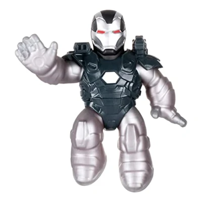 Image of Heroes of Goo Jit Zu Marvel War Machine Hero Pack Super Scrunchy Bead Filled Figures 4.5 Inches Tall (41494)