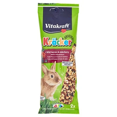 Image of 10 x Vitakraft Kracker Rabbit Wild Berries &amp; Elderberry Stick