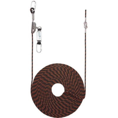 Image of Portwest 20m Rope Guided Fall Arrest Black/Orange