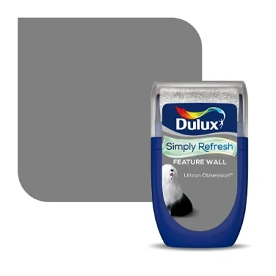 Image of Dulux Simply Refresh Feature Wall Matt Emulsion Paint Urban Obsession 30ML Tester 5569256