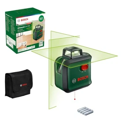 Image of Bosch Cross line Laser AdvancedLevel 360 (3 Lines incl. for Alignment Throughout The Entire Room, in Cardboard Box)