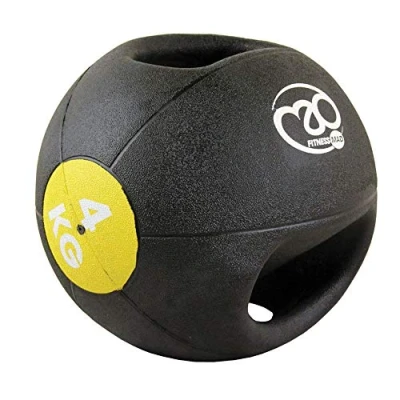 Image of Fitness Mad Double Grip Medicine Ball, 4kg 10kg, Heavy Duty