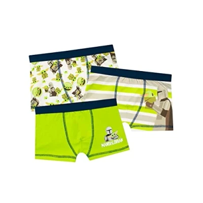 Image of Star Wars Boys Underwear Pack of 3 Mandalorian Multicoloured 11 12 Years