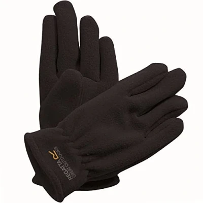 Image of Regatta Kids Childrens Taz II Thermal Fleece Gloves Black 4 6 Yrs