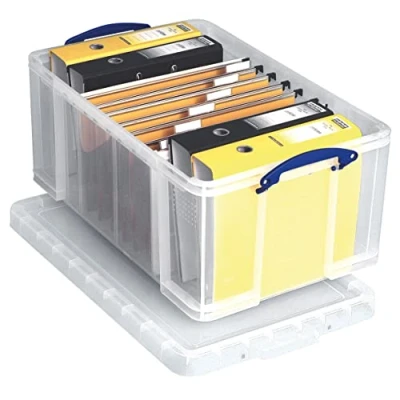 Image of Really Useful Plastic Storage Box 64 Litre Clear