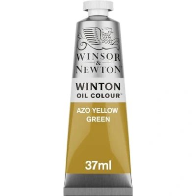 Image of Winsor &amp; Newton Oil Paint, AZO Yellow Green, 37 ml (Pack of 1)