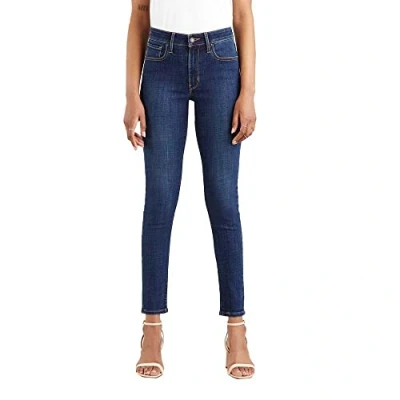 Image of Levi&#039;s Women&#039;s 711 Skinny Dark Indigo Worn in, Cobalt Overboard, 26W x 30L