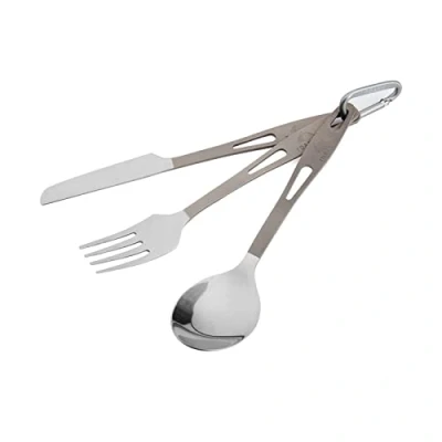 Image of TOAKS Titanium Folding Utensil Set Fork Knife Spoon
