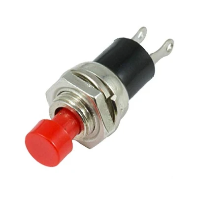 Image of Red Mini Off(On) Push to Make Momentary Button Switch SPST