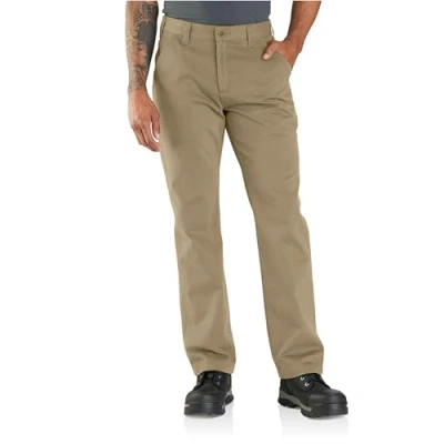 Image of Carhartt Men&#039;s Relaxed Fit Washed Twill Dungaree Pant Brown