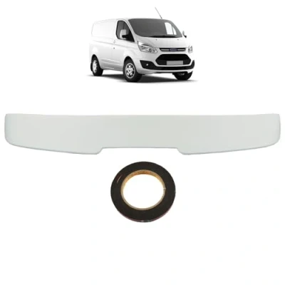 Image of ROBUST Rear Tailgate Door Sport Spoiler Primed for Ford Transit Tourneo Custom 2012 Onwards