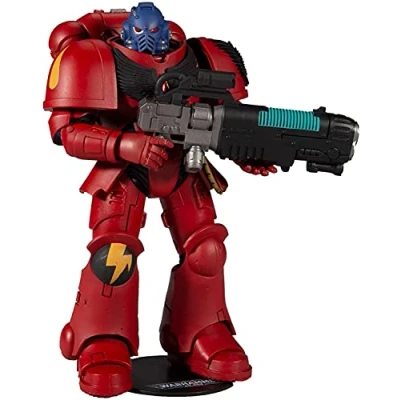 Image of McFarlane Toys, Warhammer 40000 Red Blood Angels Hellblaster Action Figure with 22 Moving Parts, Collectible collectors stand base Ages 12+