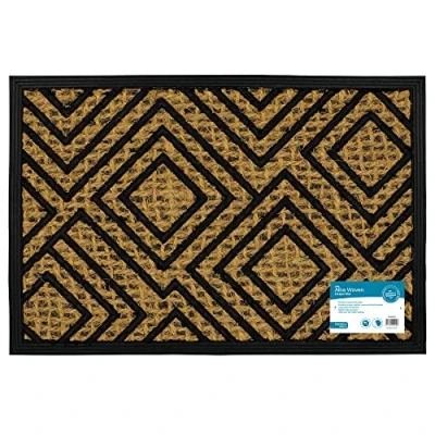 Image of JVL Alba Woven Tuffscrape Doormat, 40x60cm, Diamond
