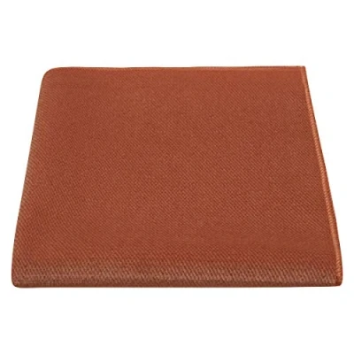 Image of Luxury Bronze Textured Velvet Pocket Square, Handkerchief, Brown