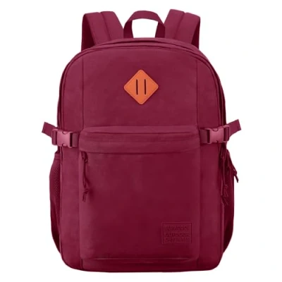 Image of SUPACOOL Lightweight Casual Backpack for Men and Women, Travel Backpack, Large School Boys Girls, Kids Laptop Compartment(Burgundy)