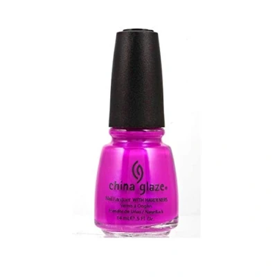 Image of China Glaze Purple Panic Nail Polish Lacquer with Hardeners 14ml