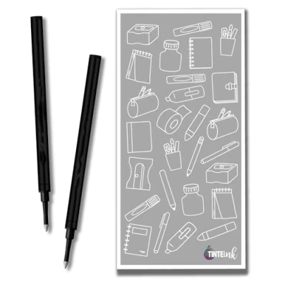 Image of Rollerball Refill Broad 1.0 mm Compatible with Schmidt 888 Pen Refills and Other pens Choose Colour Quantity Tinte ink Envelope (Black, 2)