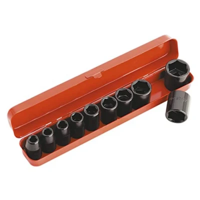 Image of Sealey Premier Impact Socket Set 10pc 1/2&quot;Sq Drive Metric