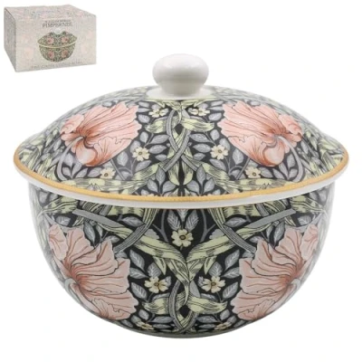Image of The Leonardo Collection LP95098 Ceramic Bowl with Lid Pimpernel Design 1 Pc