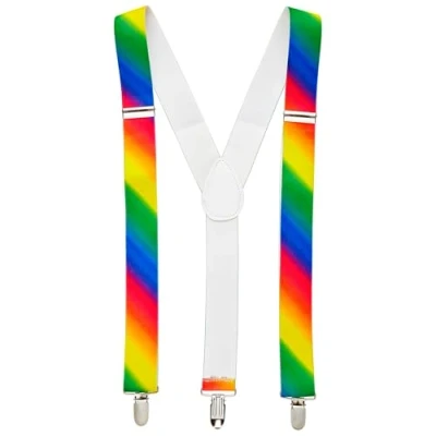 Image of Widmann 7985 M ? Braces One Size Rainbow