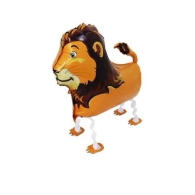 Image of Party Balloons Lion Jungle Walking Pet Balloon Animal Airwalker Zoo Farm Foil Helium Kids Fun Birthday