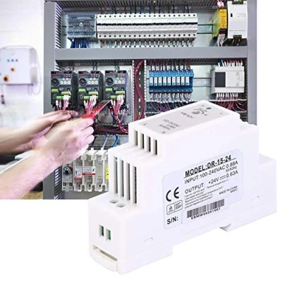 Image of Din Rail Switching Power Supply, AC/DC Single Output Supply Transformer 15W 24V/0.63A