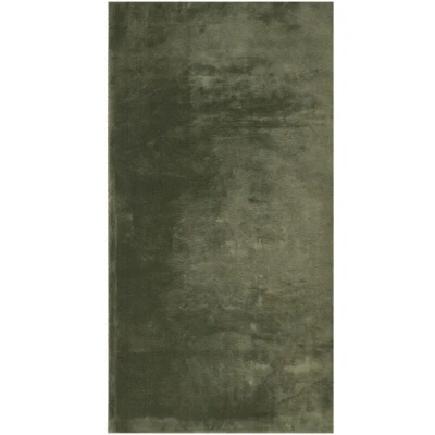 Image of vidaXL Rug HUARTE Short Pile Soft and Washable Forest Green 80x150 cm