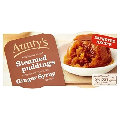 Image of Aunty&#039;s Ginger Syrup Steamed Puddings (2x110g)