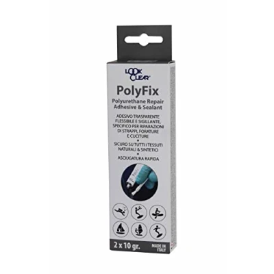 Image of Look Clear PolyFix Sealant, 2 x 10g Tubes (Polyurethane Repair Adhesive &amp; Sealant with Brush Applicator),