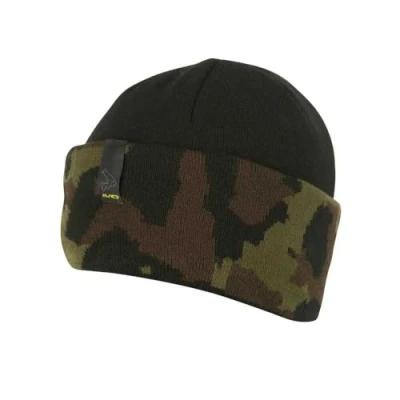 Image of Avid Black And Camo beanie Fishing