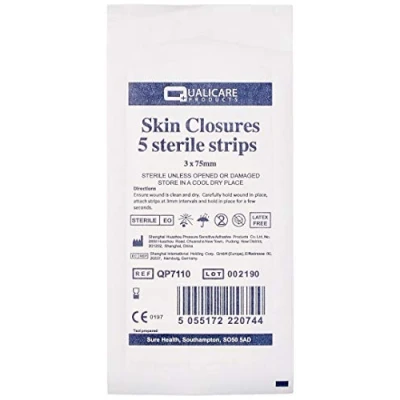 Image of Blue Lion Wound Closure Strips 75mm x 3mm 5 (Pack of 10)