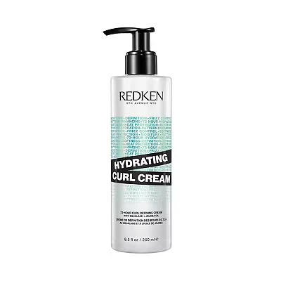 Image of REDKEN Hydrating Curl Cream for Curly &amp; Coily Hair, Up To 72 Hour Defining Cream, Enhance Pattern, With Squalane and Jojoba Oil, 250ml