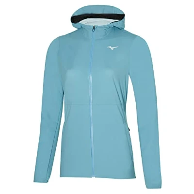 Image of Mizuno Women&#039;s Waterproof 20k Jacket, Milky Blue, L