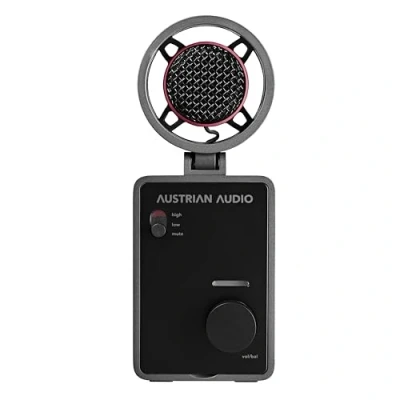 Image of Austrian Audio MiCreator Studio Microphone with Integrated Interface (Capacitor Capsule, Plug and Play, Easy Operation, Interchangeable Faceplates, Two IN OUT Ports, Max SPL: 130 dB)