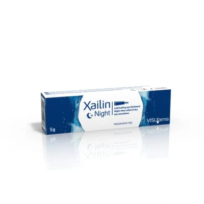 Image of Xailin Night Preservative Free Eye Ointment 5 Grammes x2 Pack
