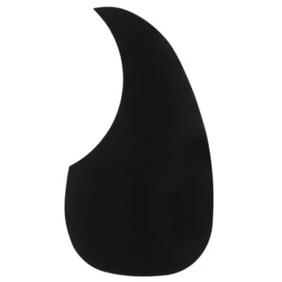 Image of Musiclily Self Adhesive Teardrop Acoustic Guitar Pickguard for Martin D28 Style guitar, Black