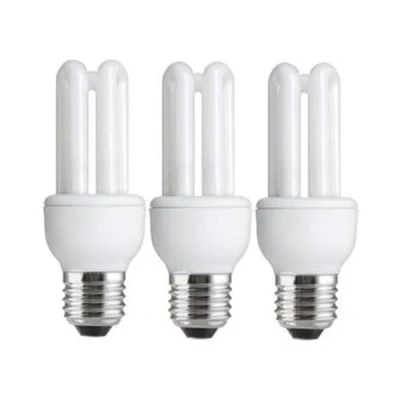 Image of 3 x Energy Saving 11W (=54W 60W) E27 ES CFL Light Bulbs, Edison Screw, 535 Lumen, 10 Years, 827 2700K Warm White