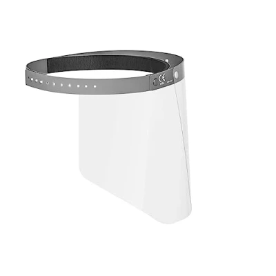 Image of Durable Face Visor for Protection Against Splashes and Droplets CE Compliant With Adjustable Headband Can be Flipped Up Disinfected 1 Piece