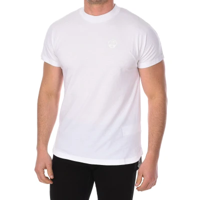 Image of Napapijri Mens Short Sleeve Round Neck T shirt N0YJAE White Cotton Size X Small