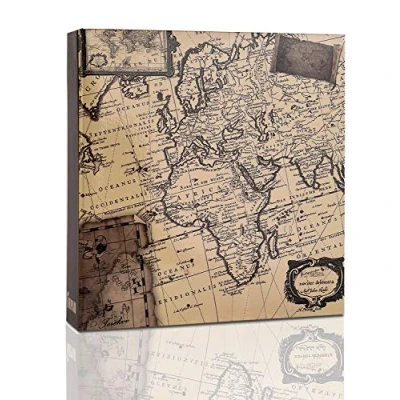 Image of Arpan Photo Album Slip In Case Memo Photograph For 200 x 4 6 Inch / 10x15 cm Picture (Old Map)