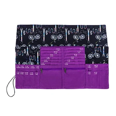 Image of Della Q Needle Case, Purple/Black, One Size