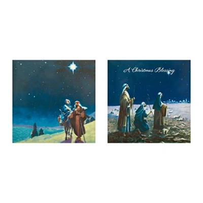 Image of Hallmark Nativity Scenes Boxed Charity Christmas Cards from 12 in 2 Religious Designs