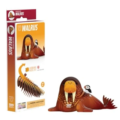 Image of EUGY Walrus 3D Model Craft Kit